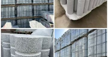 邵阳 芝麻白花岗岩挡车柱、隔离柱多少钱