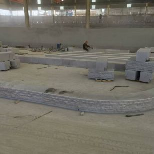 邵阳 芝麻白整石坐凳（光面+自然面）