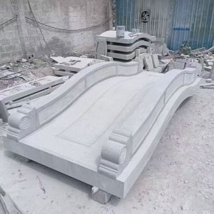 邵阳 芝麻灰花岗岩园林景观 小石桥