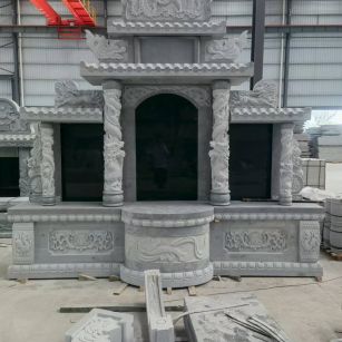 邵阳 芝麻灰高档墓碑，土墓，可定制