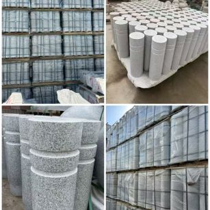 邵阳 芝麻白花岗岩挡车柱、隔离柱多少钱