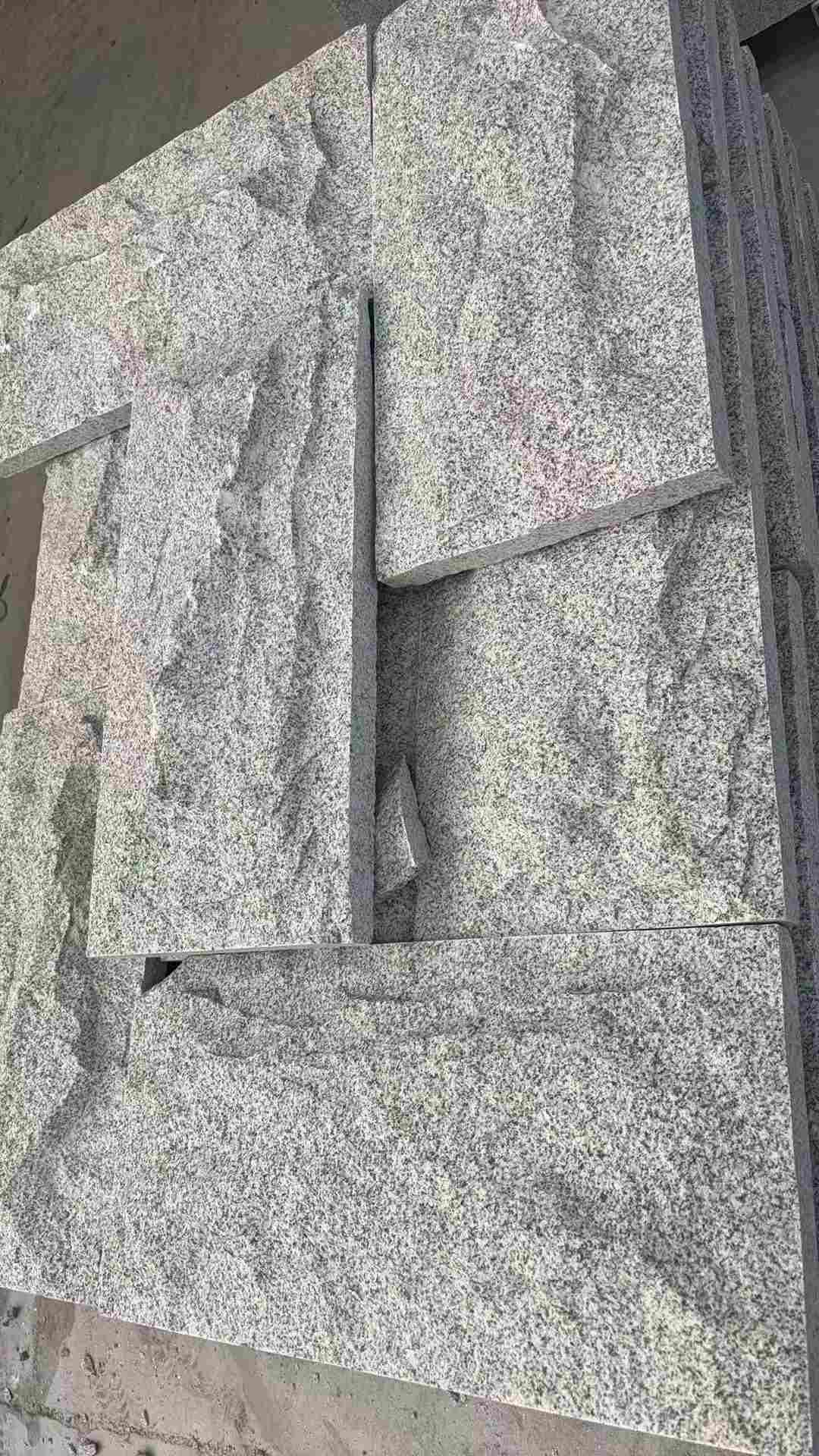 邵阳 芝麻白自然面花岗岩成品板