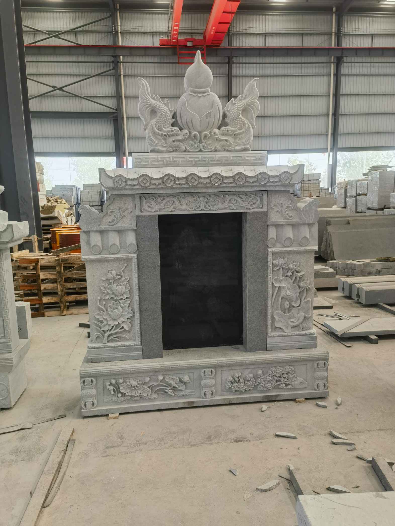 邵阳 芝麻灰高档墓碑、土墓，一套也支持定做