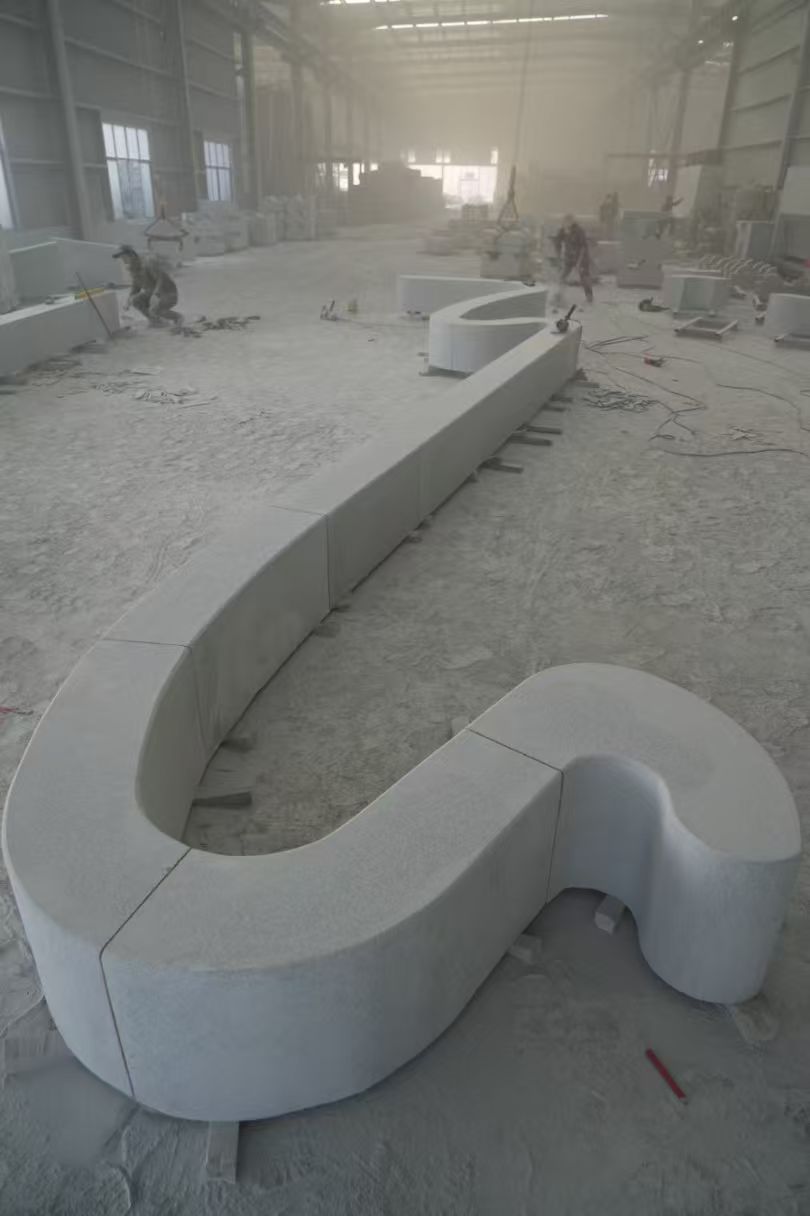 邵阳 花岗岩整石坐凳拼装